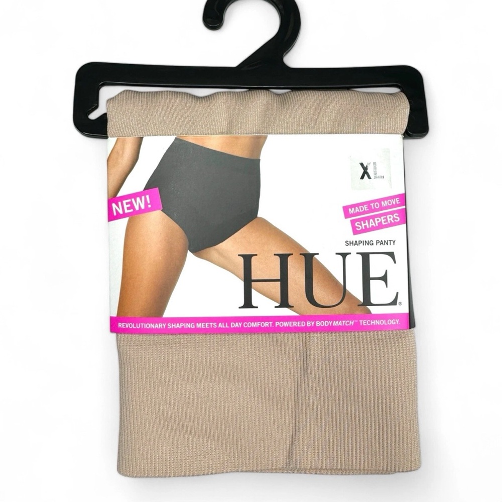 HUE Womens Seamless‎ Shaping Brief Panty Size XL (16-18) Beige Targeted Tummy